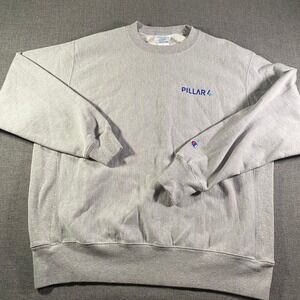 Champion Reverse Weave Sweatshirt Mens Large Gray Pullover Crewneck PILLAR 4